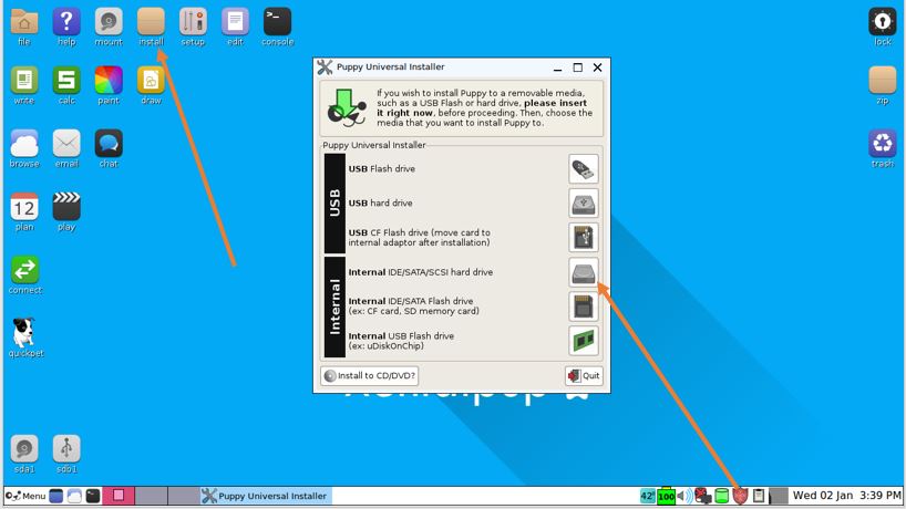 Puppy linux install from windows 6