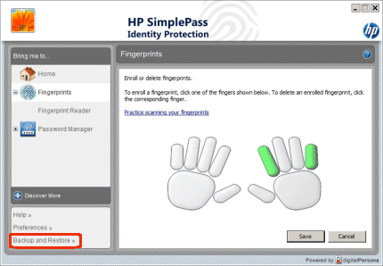 Fingerprint biometrics software
